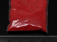 Декоративный цветной песок 02 0,2-0,9мм красный (кварцевый песок) (20гр)