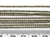 Цепочка I025 шариковая d=1,5мм античная бронза (Iron) (50см)