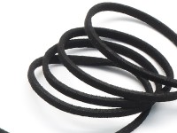 Замшевый шнур 03 плоский 3*1,5мм чёрный (1м)