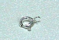 Замочек-кольцо 6мм серебристый(Sterling Silver)