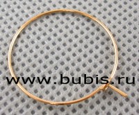 Кольца - элементы для серёжек 25мм розовое золото (1 пара)