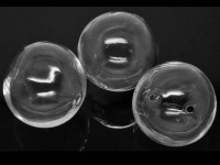 Пузырь стеклянный 45 Шар (2 отверстия) БОЛЬШОЙ 50мм прозрачный (стекло)