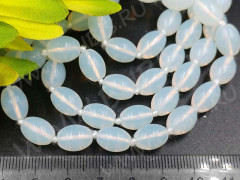 Бусина каменная Бочонок 18 11*8*8мм Лунный камень синт. (Опалит) (камни)