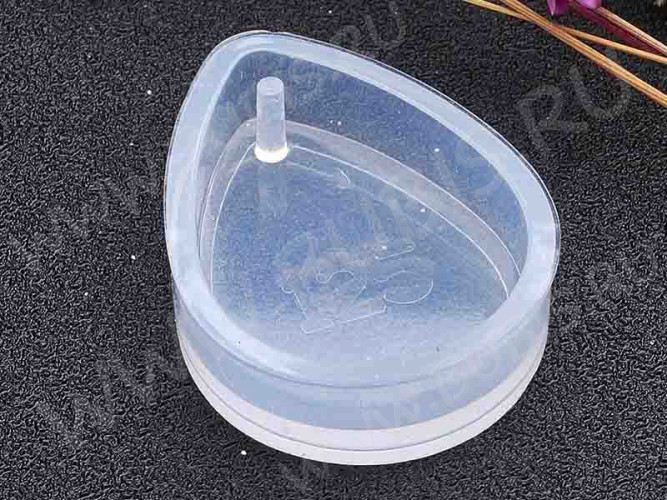 Молд 020 для эпоксидной смолы кулон подвеска Капля 29*22*7мм (силикон)