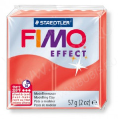 Полимерная глина FIMO Effect Полупрозрачный красный 8020-204 (57г)