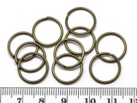 Колечки обычные 14*1,5мм античная бронза, без никеля (Iron) (10шт.)