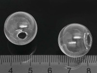 Пузырь стеклянный 37 Сфера с одним отверстием (4-5мм) 18*17мм прозрачный (стекло)