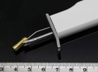 Кноттер 01 для завязывания узелков 150мм с белой ручкой (инструменты для бижутерии)