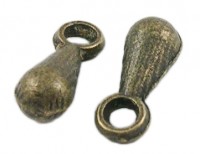 Капелька - окончание для цепочки 7*2,5мм античная бронза (10шт.)