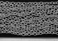 Цепочка I029 с простым плетением звено 3*2мм цвет платины (Iron) (50см)