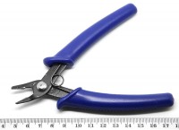 Кусачки 04 Бокорезы ювелирные 130мм с синими ручками (инструменты для бижутерии)