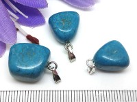 Подвеска каменная 080 кулончик бесформенный 12-20*10-15мм Бирюза голубая (камни)