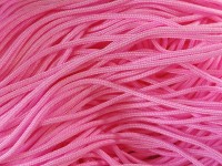 Шнур Паракорд 02 2мм яр.розовый (полиэстер+спандекс) (1м)
