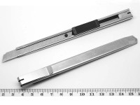Нож канцелярский 01 металлический 130мм никель (инструменты для бижутерии)