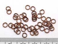 Колечки обычные 4*0,7мм античная медь (Iron) (7г ок. 200шт)
