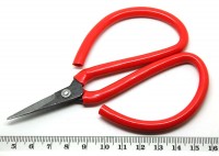 Ножницы 02 ювелирные маленькие 120мм со св.красными ручками (инструменты для бижутерии)