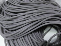 Полиуретановый шнур 09 4мм ПОЛЫЙ (1,5мм) серый (1м)