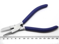 Круглогубцы 11 плоскогубцы комбинированные с нейлоновой насадкой 140мм с синими ручками (инструменты для бижутерии)