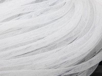 Нейлоновая ювелирная сетка 8мм белая (шнуры) (1м)