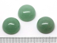 Кабошон каменный 029 Круг 12*12*5мм Авантюрин зелёный натуральный (камни)