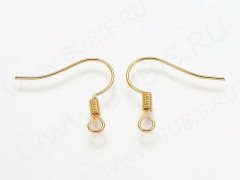 Швензы-крючки №038 16*15,5мм золотистые (Brass) (5 ПАР)