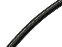 Вощёный полиэстеровый шнур "корейский" 1,2мм черный (1м)
