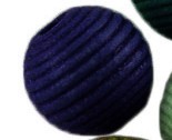 Бусина округлая  рифлёная 20*19мм т.сине-фиолетовая (дерево)