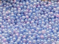 Наполнение для смолы и бутылочек 084 шарики без отверстий 2,5мм жемчужные голубо-розовые (декор) (100шт.)