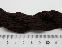 Нейлоновый шнур 09 1,5мм т.коричневый (1м)