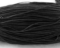 Вощёный х/б шнур 0,7мм чёрный (5м)