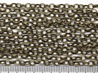 Цепочка I070 с простым плетением звено 4*3,5мм античная бронза (Iron) (50см)