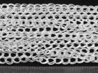 Цепочка I060 с двойным плетением звено 6*5мм серебристая (Iron) (50см)
