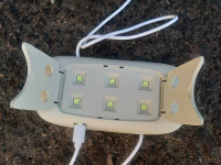 УФ лампа 09 6Вт 6 LED складная мини белая (инструменты для смолы)