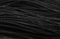 Металлизированный шнур 01 0,8мм чёрный (1м)