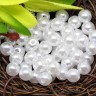 Купить Бусина Округлая 16 "Жемчуг" шарик 6мм белоснежный (акрил) (100шт) с доставкой по России