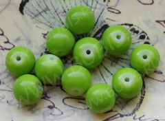 Бусина округлая 8мм салатовая (камни)