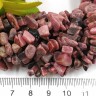 Крошка (галтовка) каменная 155 5-9мм Родонит натуральный (камни) (нить 43-45см) Купить Крошка (галтовка) каменная 155 5-9мм Родонит натуральный (камни) (нить 43-45см) с доставкой по России