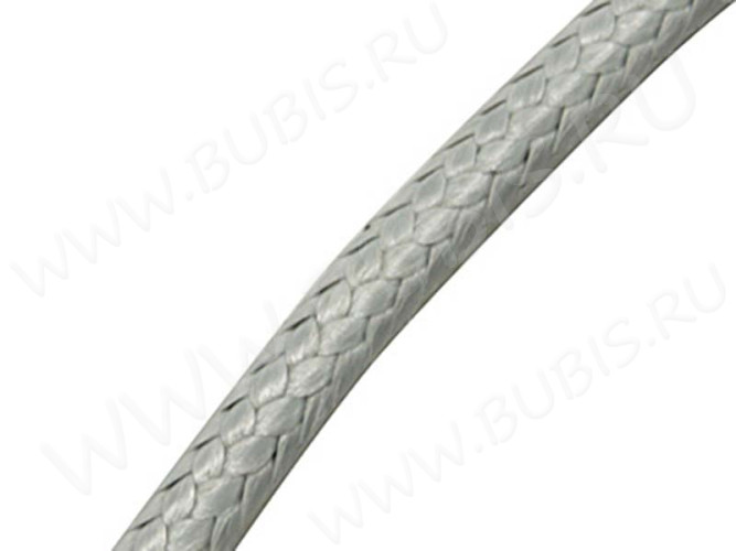 (СКИДКИ!!!) Вощёный полиэстеровый шнур "корейский" 2мм серый (10м)