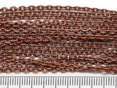 Цепочка I065 с узором звено 3,2*2,2мм античная медь (Iron) (50см)