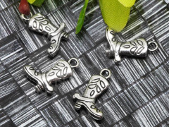 Подвеска Сапог 02 3D 15*11*2мм античное серебро (литьё)