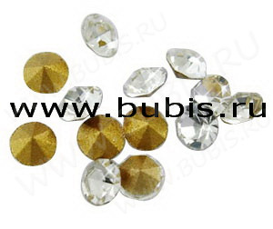 Ювелирные стразы 3,4мм прозрачные (стекло) (10шт.)