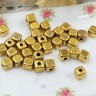 Бусина 103 Кубик маленький 4*4*4мм античное золото (литьё) (10шт.) Купить Бусина 103 Кубик маленький 4*4*4мм античное золото (литьё) (10шт.) с доставкой по России
