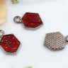 Подвеска Кубик игральный 01 15*9*1,5мм бордовый (цветные подвески) Купить Подвеска Кубик игральный 01 15*9*1,5мм бордовый (цветные подвески) с доставкой по России