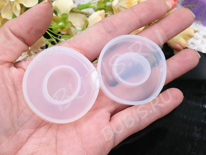 Молд 138 для эпоксидной смолы 43*43*10мм Буква O (силикон)