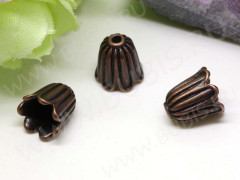 151 Шапочка Тюльпанчик 10,7*10,6*10,6мм античная медь (литьё)