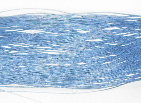 (СКИДКИ!!!) Вощёный х/б шнур 1мм светло-синий (ок.70м)