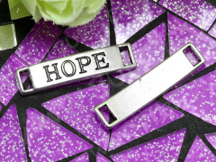 232 Коннектор &quot;Hope&quot; вставка для браслетов 28*6,5*2,7мм античное серебро (литьё)