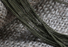 Цепочка C13 тонкая закрученная звено 1,8*1,2мм античная бронза (Brass) (50см)