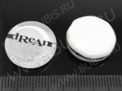 Кабошон стеклянный 33 Круглый 18*18*5мм рисунок 11 (стекло)