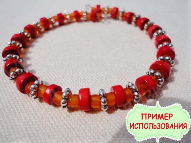 Мемори проволока - пружина - основа для браслета 65*0,6мм цвет платины (10 витков)